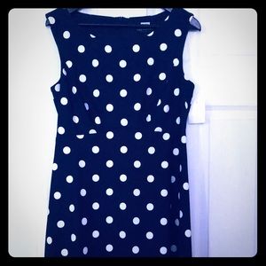 BNWT Navy Polka Dot Dress